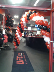 Large 10 FT multicolor spiral balloon arch for weddings and parties