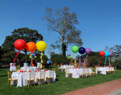 Jumbo and colorful 36 Inch latex balloon with matching tassel string for party decor