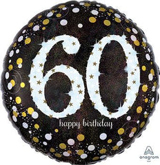 AGE 60 SPARKLING BALLOON 18INC