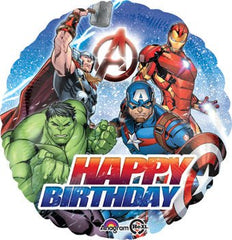 avengers happy birthday 18 inch mylar balloon round superhero design