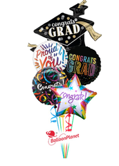 COLORFUL GRAD CAP BOUQUET