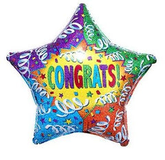 CONGRATS RAINBOW STAR 18IN