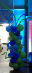 colorful curly latex balloon column for party decoration
