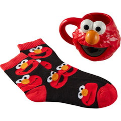 Sesame Street Elmo Faces Mug and Socks Set