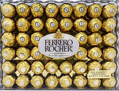 ferrero rocher chocolate gift box 48 pieces in gold wrapping