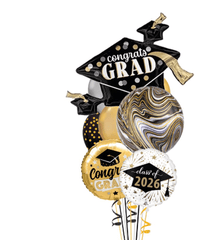 GRADUATION BUBBLE AND CONFETTI BOUQUET
