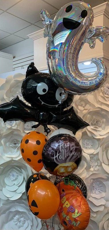 ghosts bats and goblins halloween balloon bouquet festive seasonal décor