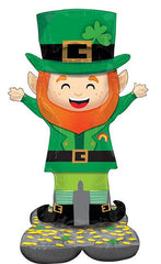 Lucky Leprechaun AirLoon balloon standing 53 inches tall for St. Patrick’s Day celebrations