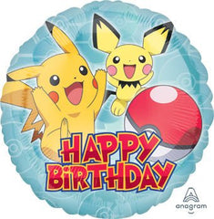 pokemon happy birthday 18 inch pikachu mylar balloon for birthday party