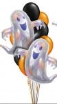 spooky halloween twin ghost balloon arrangement on candy weight
