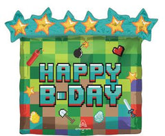 LRG SHP HB PIXEL PARTY 25"