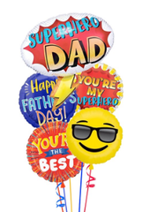 Super Hero Father's Day Balloon Bouquet
