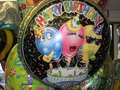 Balloon in a Box Singing Happy Birthday with candy and greeting card