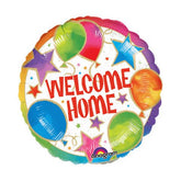 Assorted Welcome Home mylar balloons add-on for any bouquet