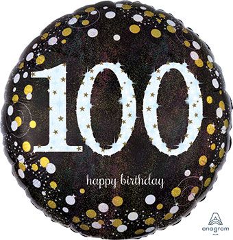 AGE 100 CONFETTI 18INC