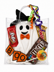 Halloween Ghost Plush and Candy Gift Bag