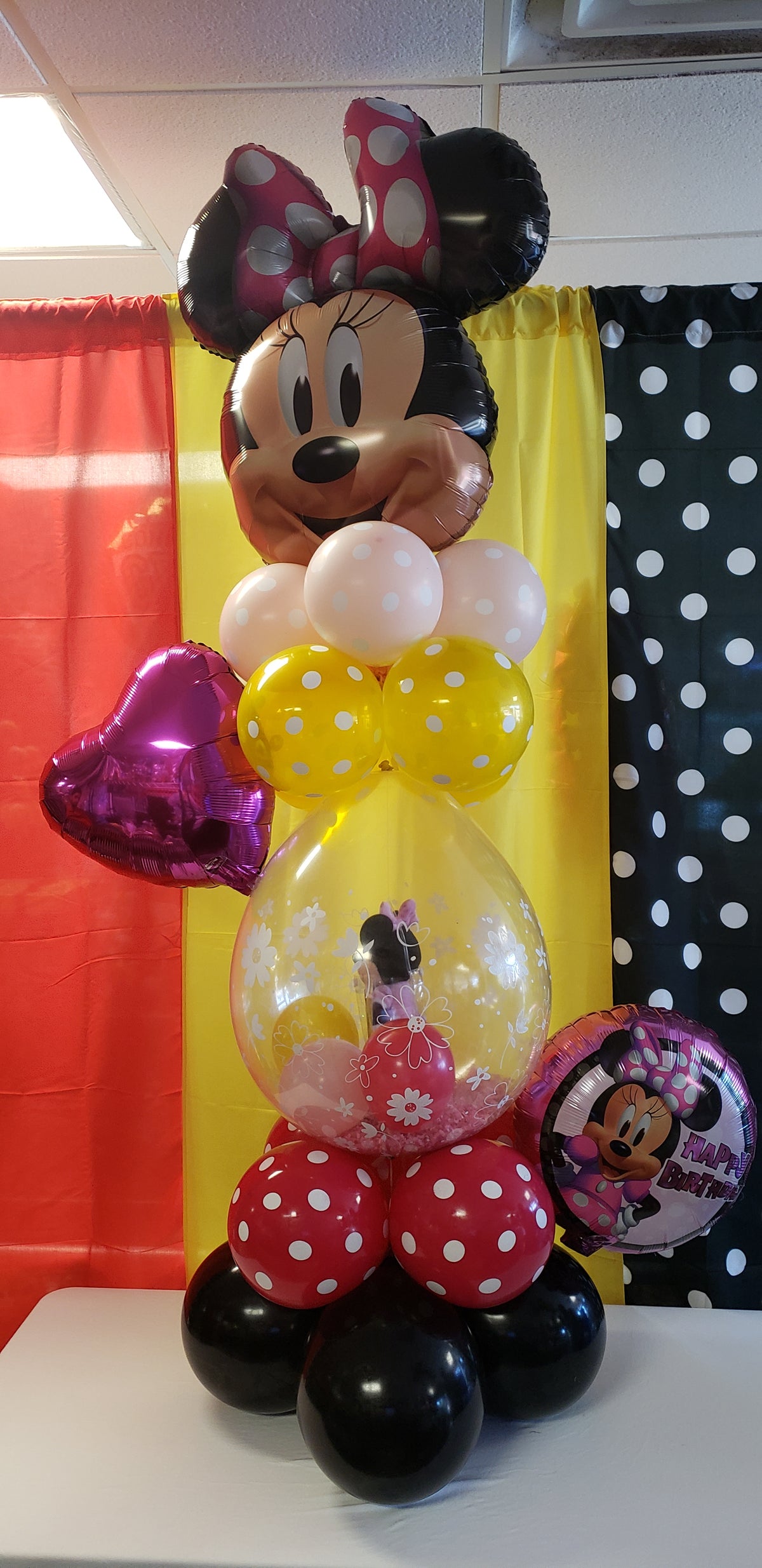 GIFT IN A BALLOON TOWER MINNIE MOUSE