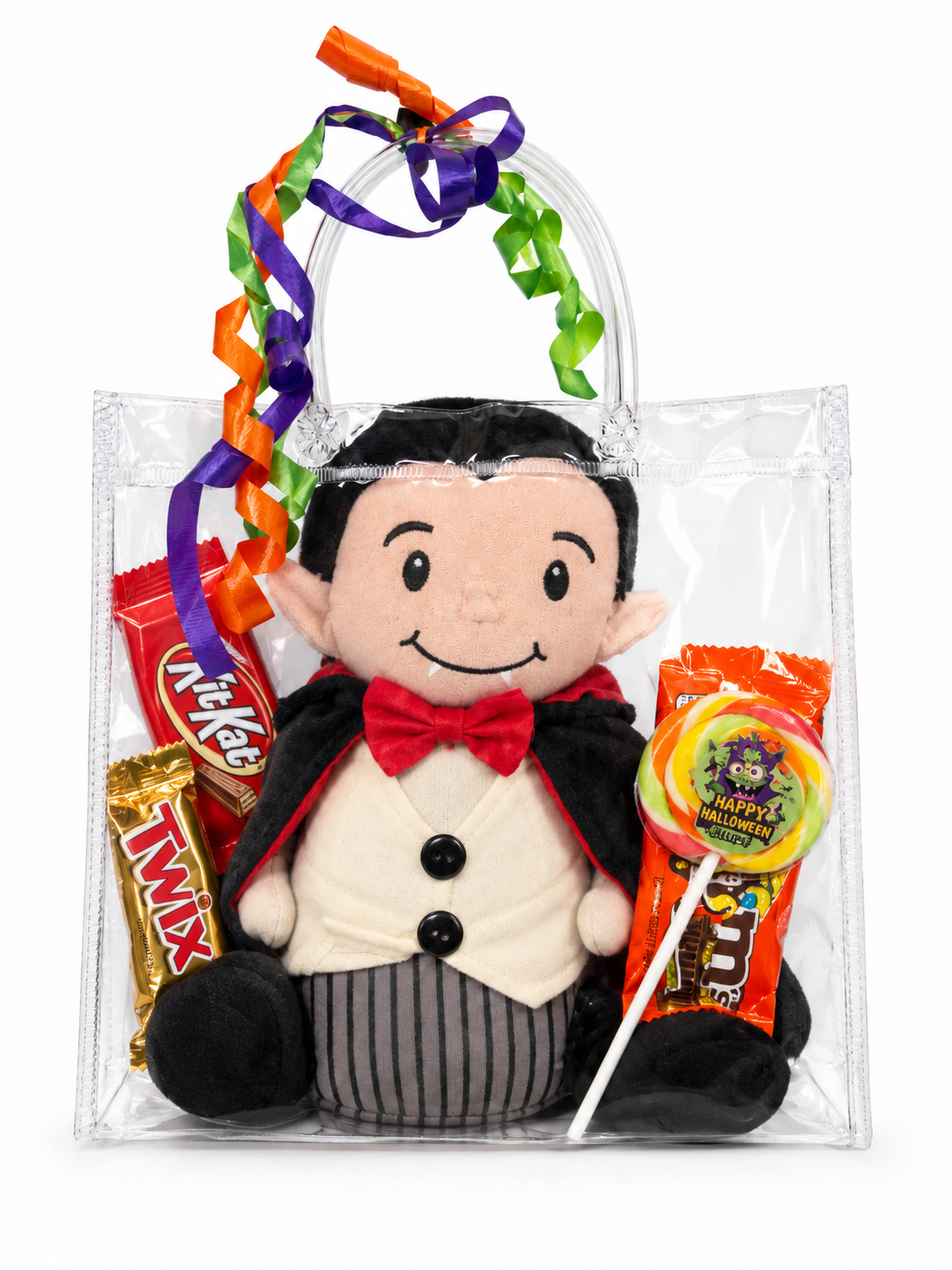 Halloween Vampire Plush and Candy Gift Bag