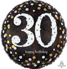 AGE 30 SPARKLING BALLOON 18INCH