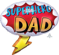 LARGE SHAPE SUPERHERO DAD 27"