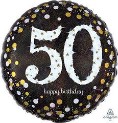 AGE 50 SPARKLING BALLOON 18INC