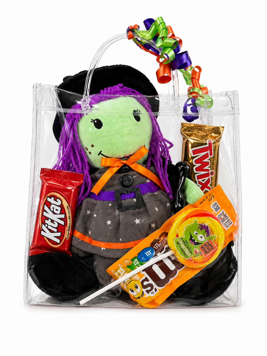 Halloween Witch Plush and Candy Gift Bag
