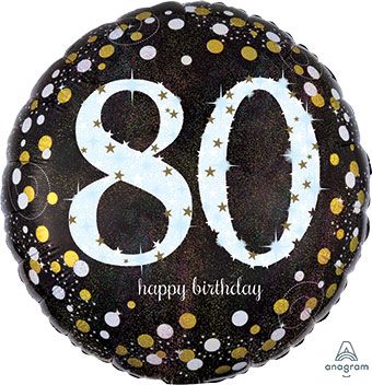 AGE 80 CONFETTI 18INC