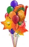 Happy Thanksgiving Balloon Bouquet with Turkey and Fall Colors