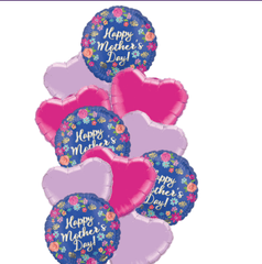 Mother’s Day Assortment Balloon Bouquet with 11 eighteen Inch mylar balloons
