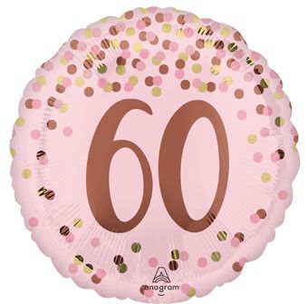AGE 60 PRETTY PINK 18INC
