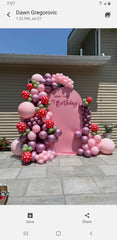 Berry First Birthday Organic Arch Backdrop