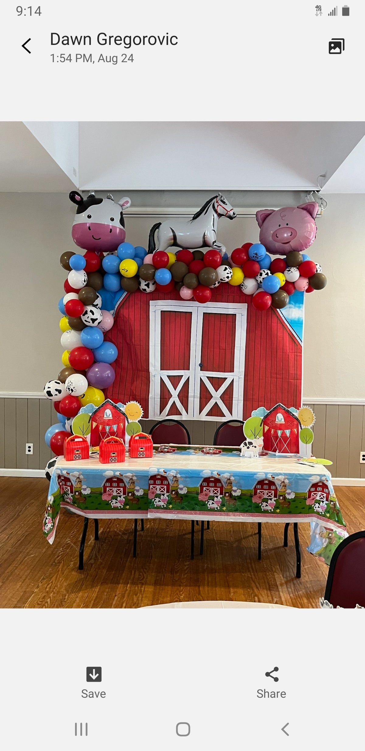 Farm Animal Organic Balloon Arch Backdrop