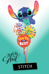 Stitch Character Back to School Bouquet (4 Balloons)