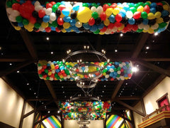 DIY Balloon Drop Kit with net, latex balloons, and hand pumps – Balloon Pro packaging and setup example